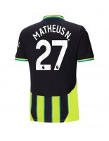 Manchester City Matheus Nunes #27 Vieraspaita 2024-25 Lyhythihainen